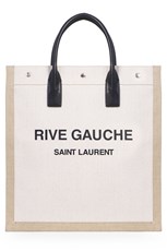 Saint Laurent SQUARE RIVE GAUCHE TOTE N/S NATURAL